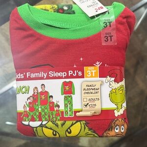 Dr. Seuss Red and Green Kids Pajama Set